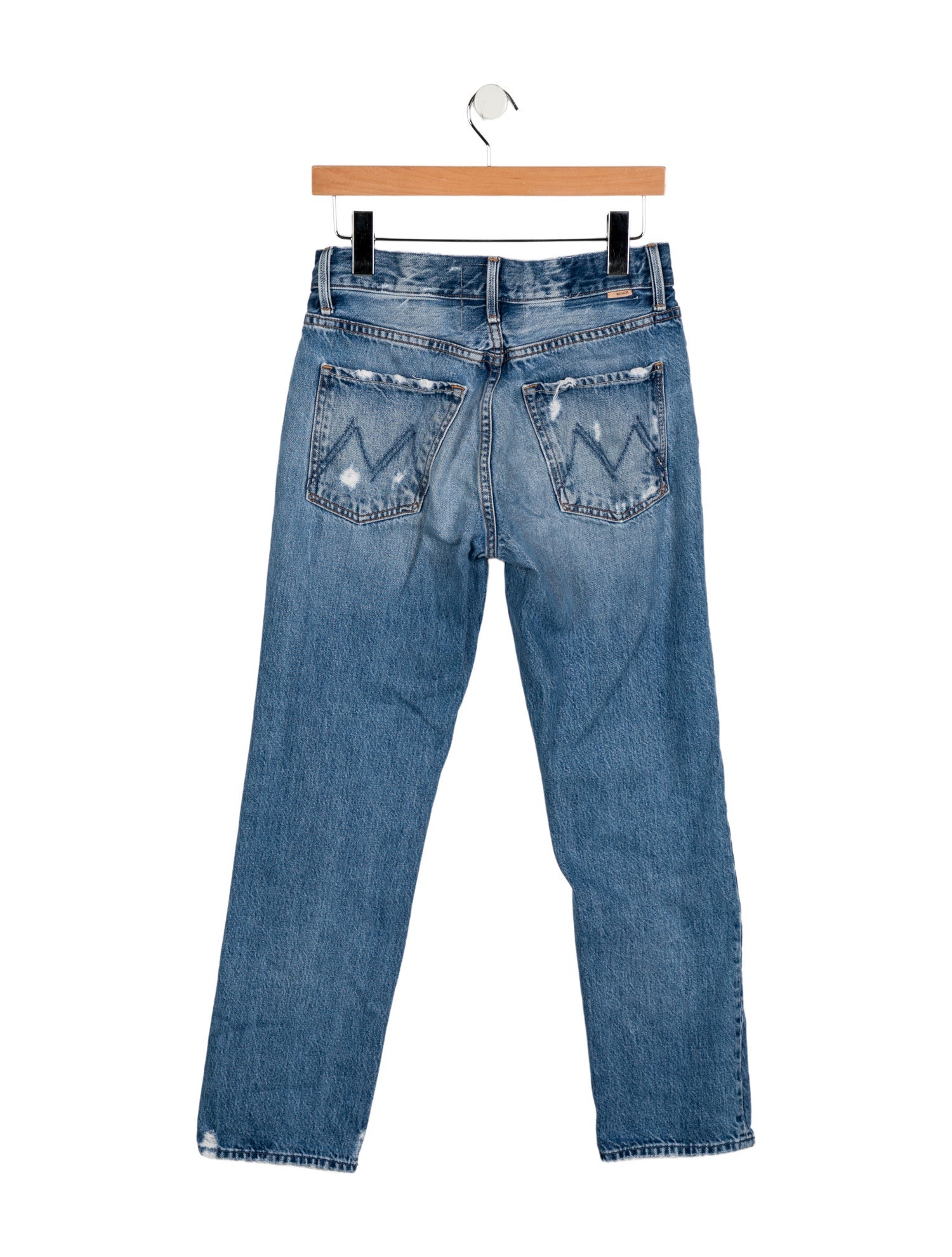 Mother High-Rise Straight Leg Jeans