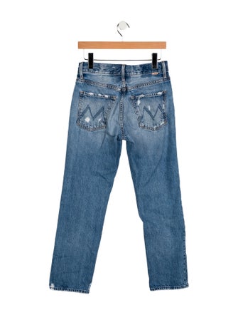 Mother High-Rise Straight Leg Jeans