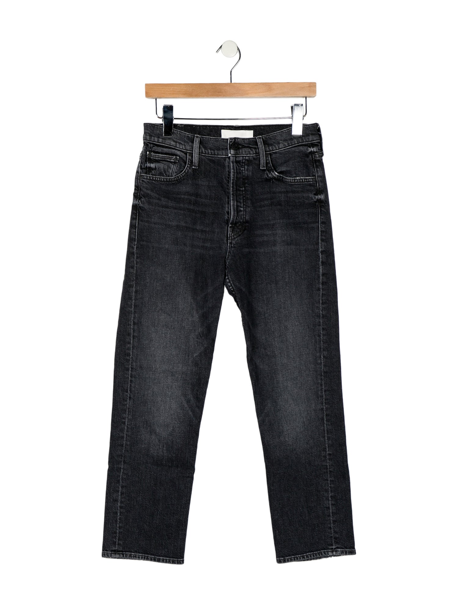 Mother Mid-Rise Straight Leg Jeans