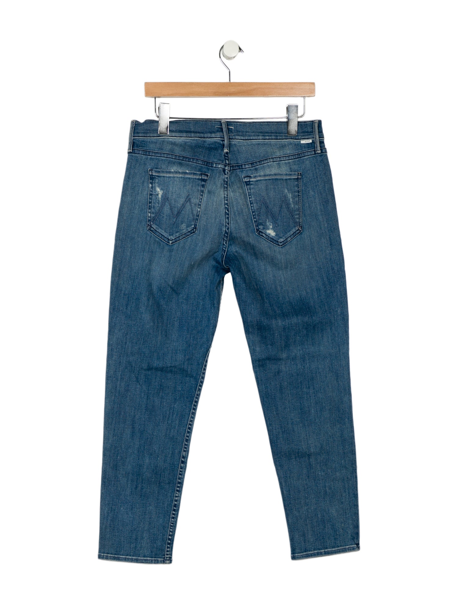 Mother Mid-Rise Straight Leg Jeans