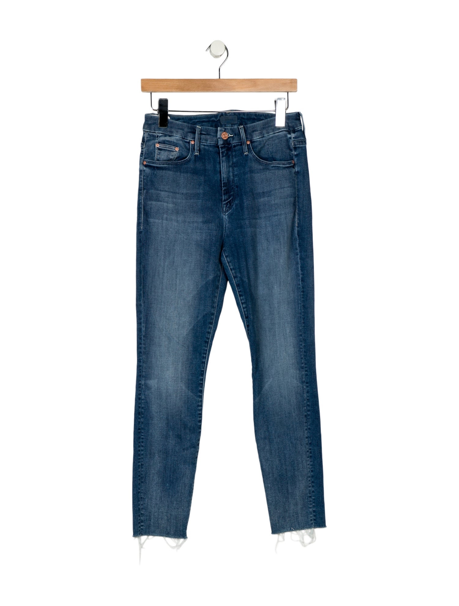 Mother Mid-Rise Skinny Leg Jeans
