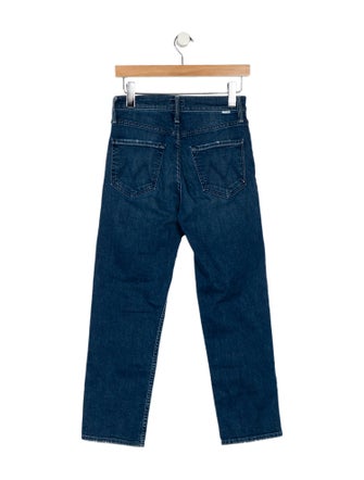 Mother Mid-Rise Straight Leg Jeans