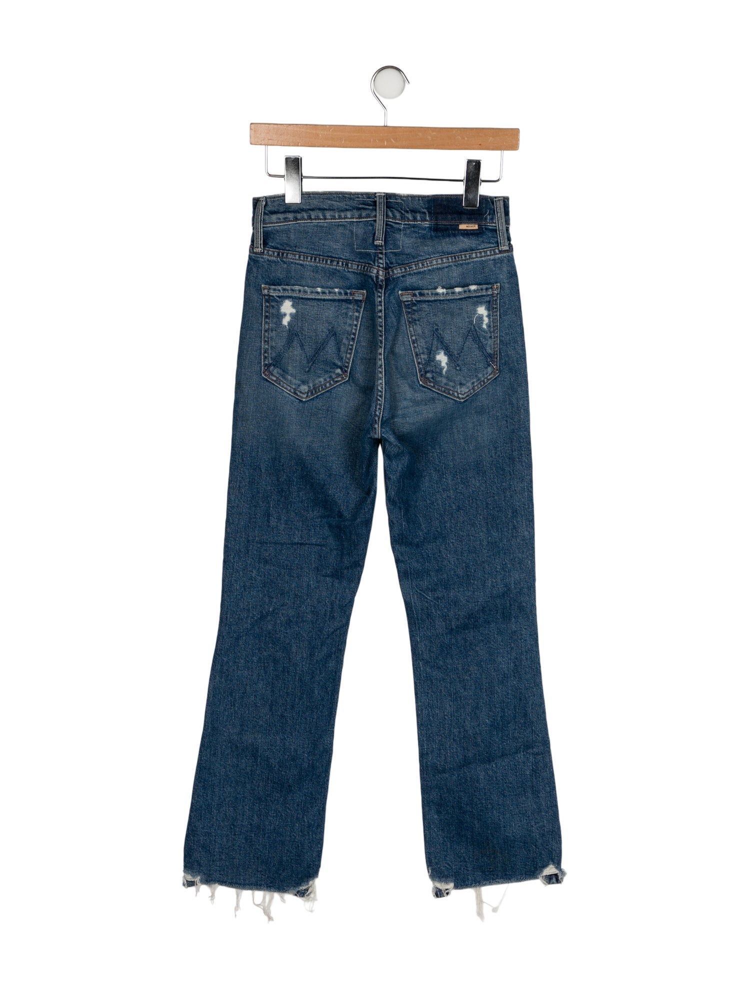 Mother Mid-Rise Straight Leg Jeans