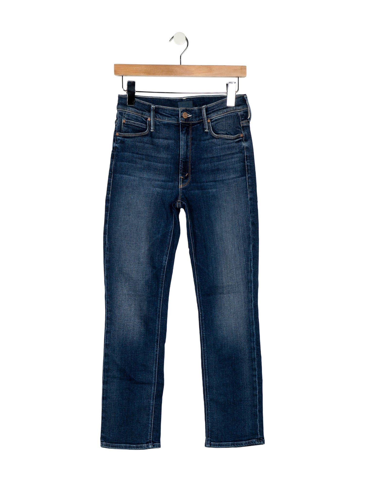 Mother Mid-Rise Straight Leg Jeans
