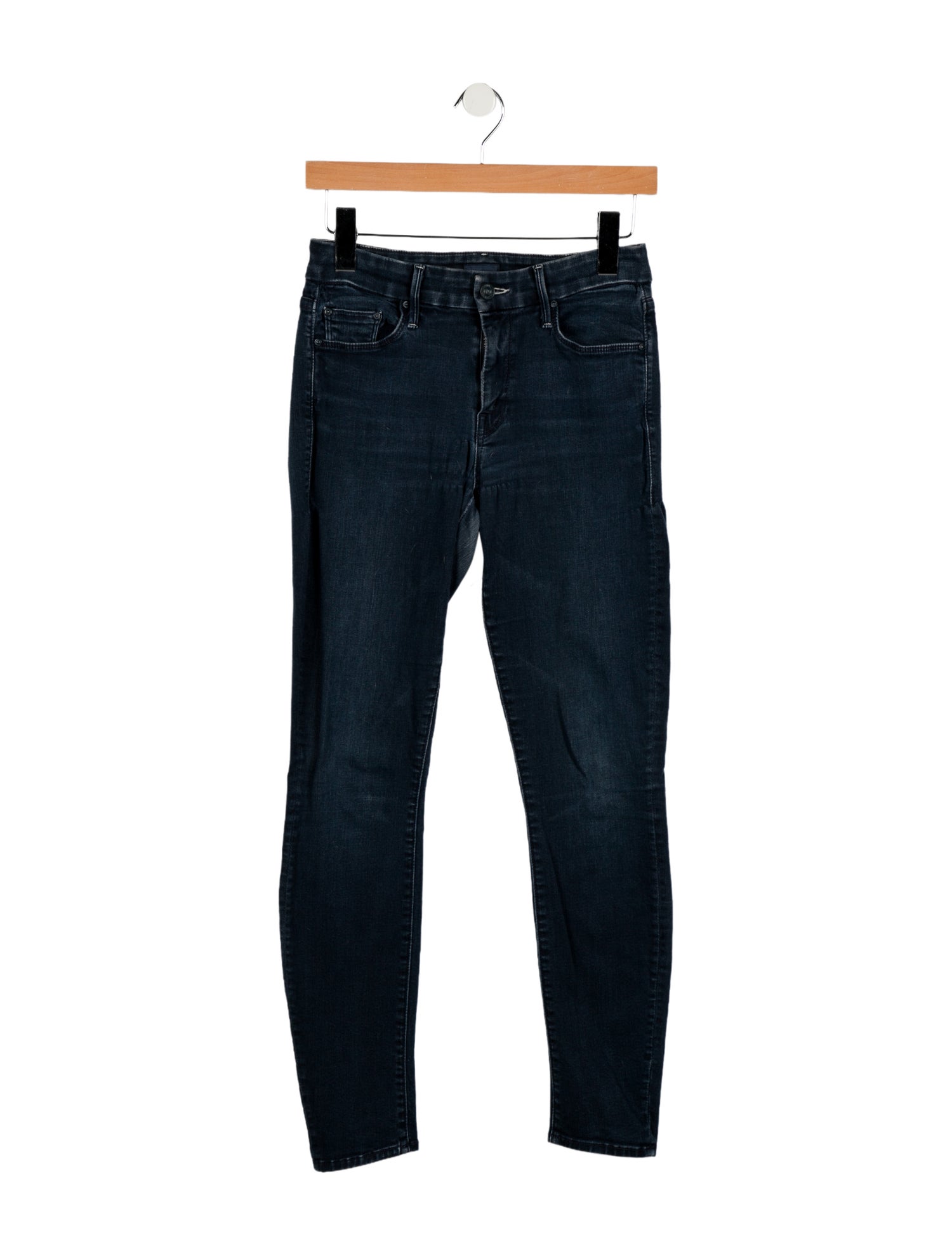 Mother Mid-Rise Skinny Leg Jeans