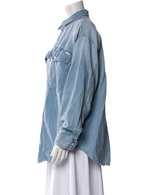Mother Long Sleeve Button-Up Top