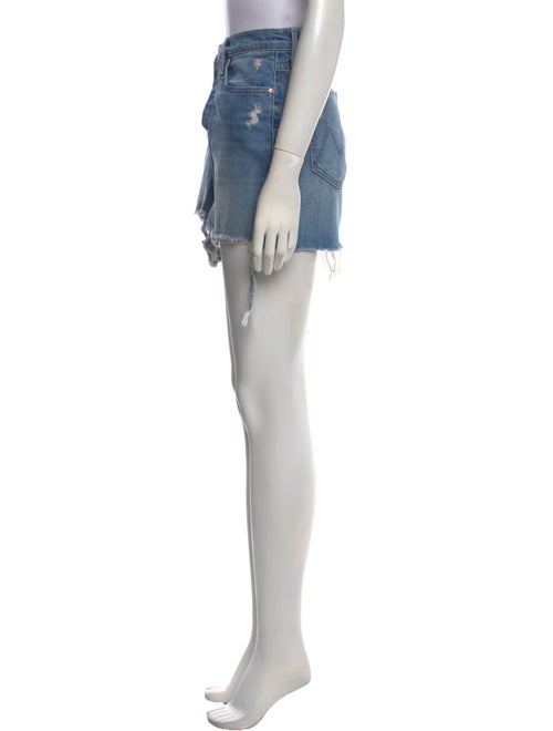 Mother Distressed Accents Mini Skirt