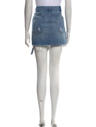 Mother Distressed Accents Mini Skirt