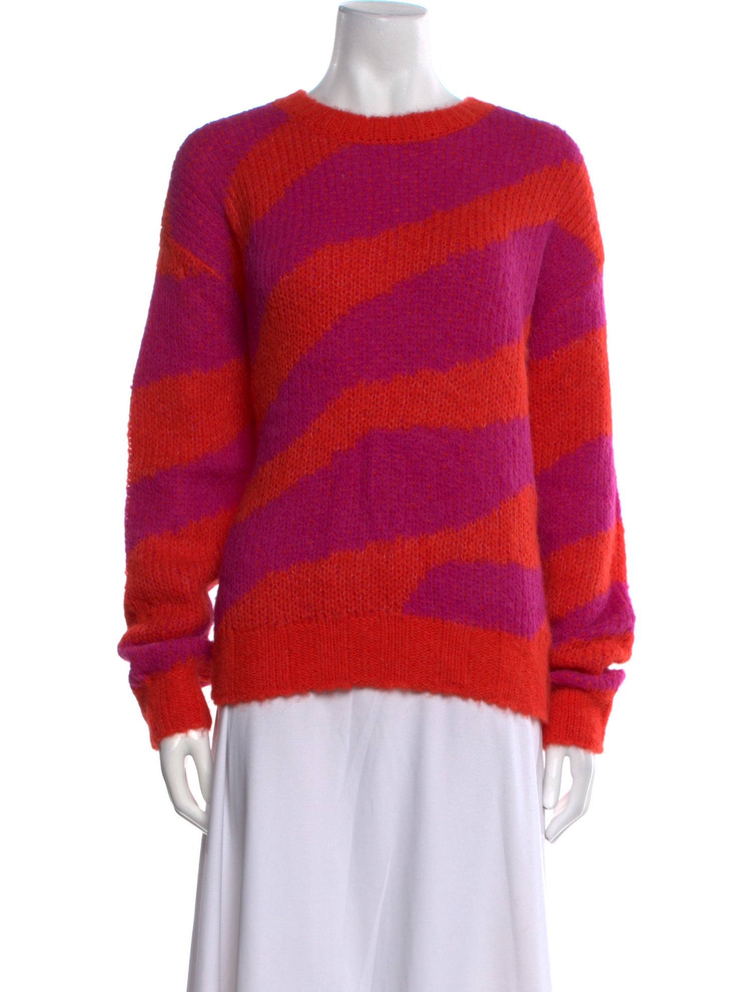 Mother Alpaca Striped Sweater