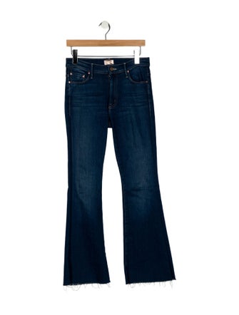 Mother Mid-Rise Wide Leg Jeans