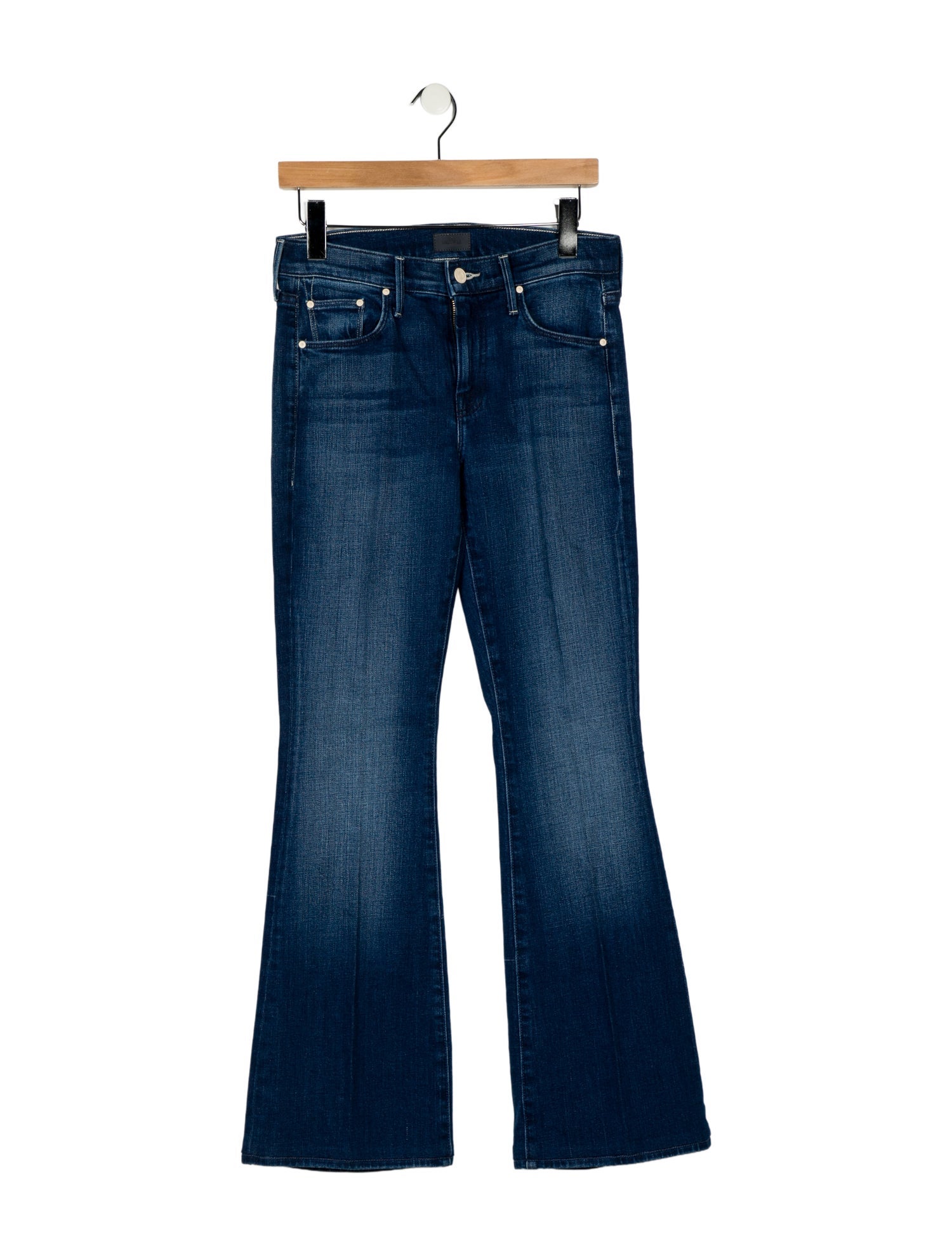 Mother Mid-Rise Wide Leg Jeans