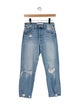 Mother Mid-Rise Straight Leg Jeans
