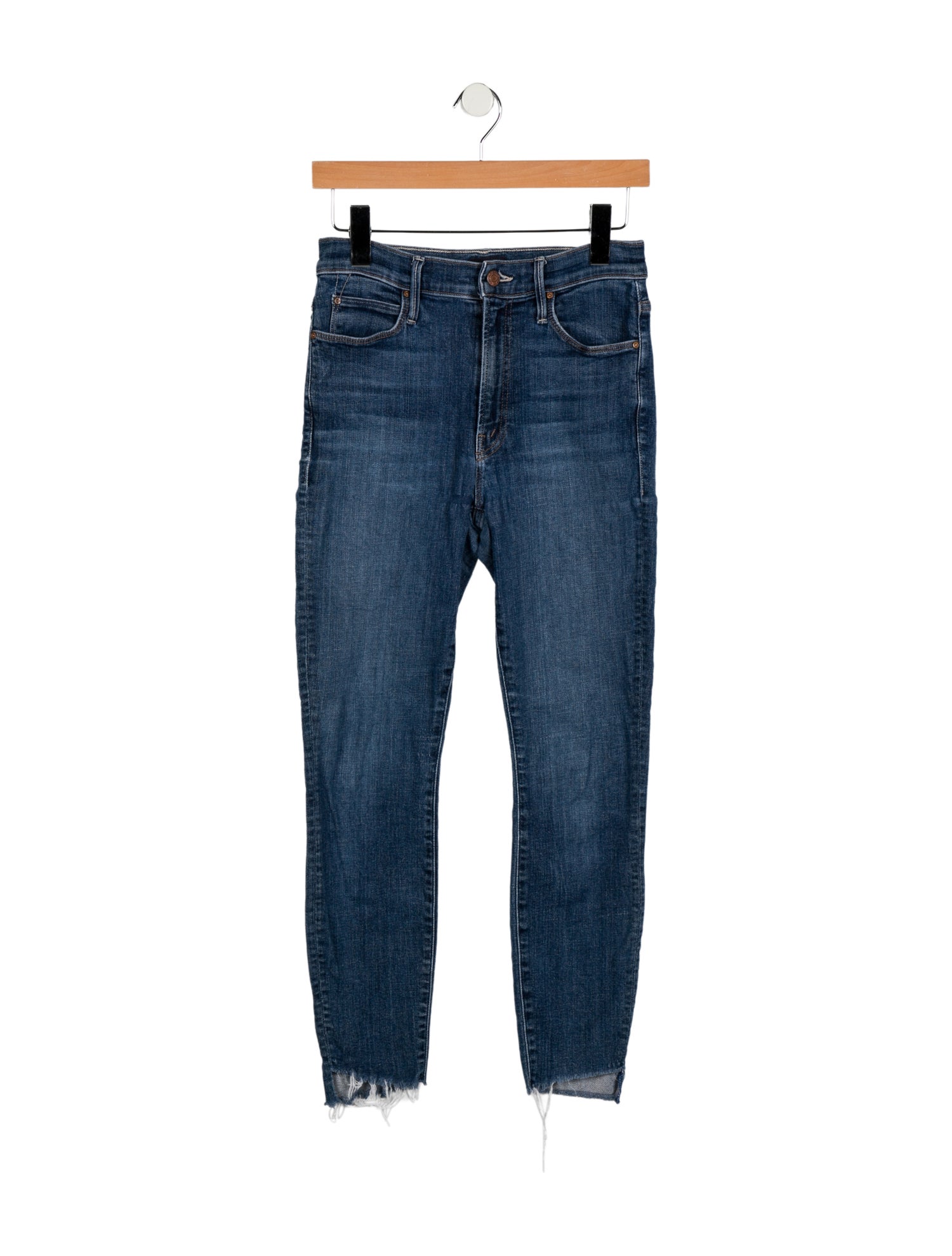 Mother Mid-Rise Skinny Leg Jeans
