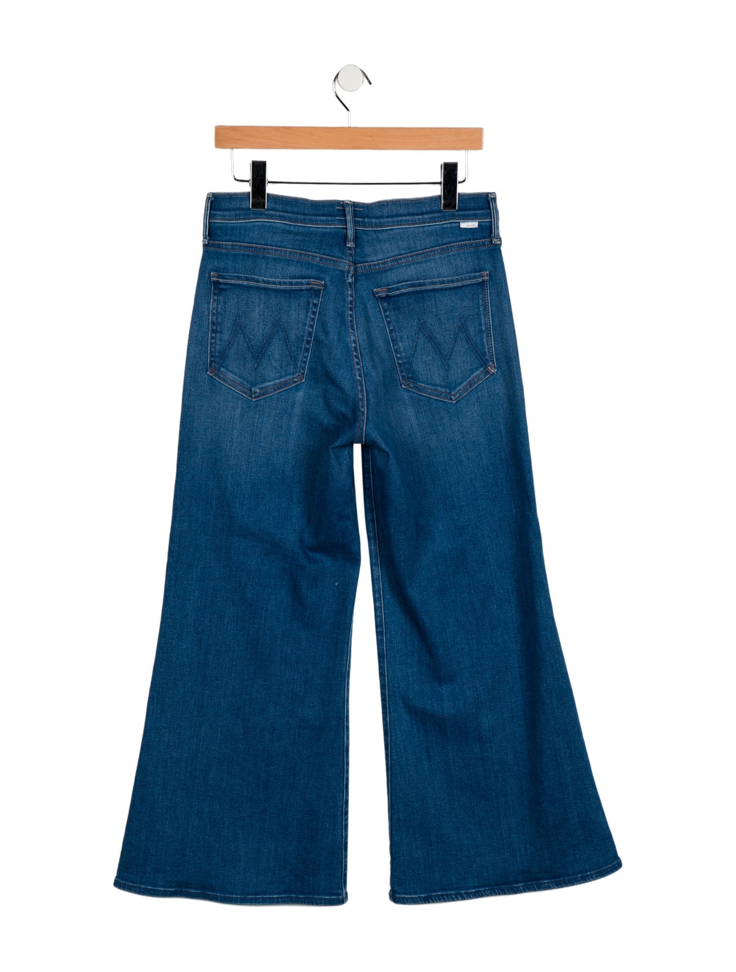 Mother Mid-Rise Wide Leg Jeans