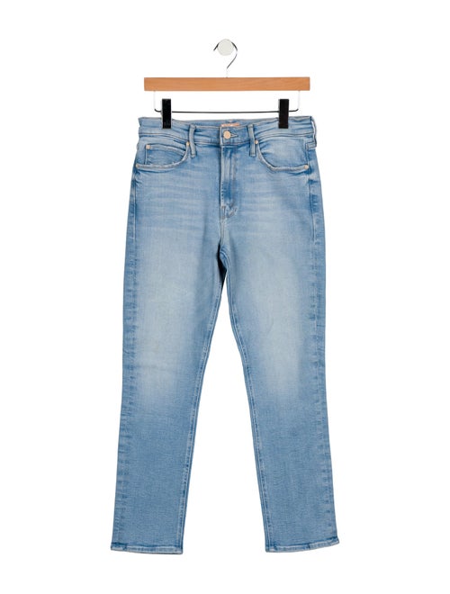 Mother Mid-Rise Straight Leg Jeans