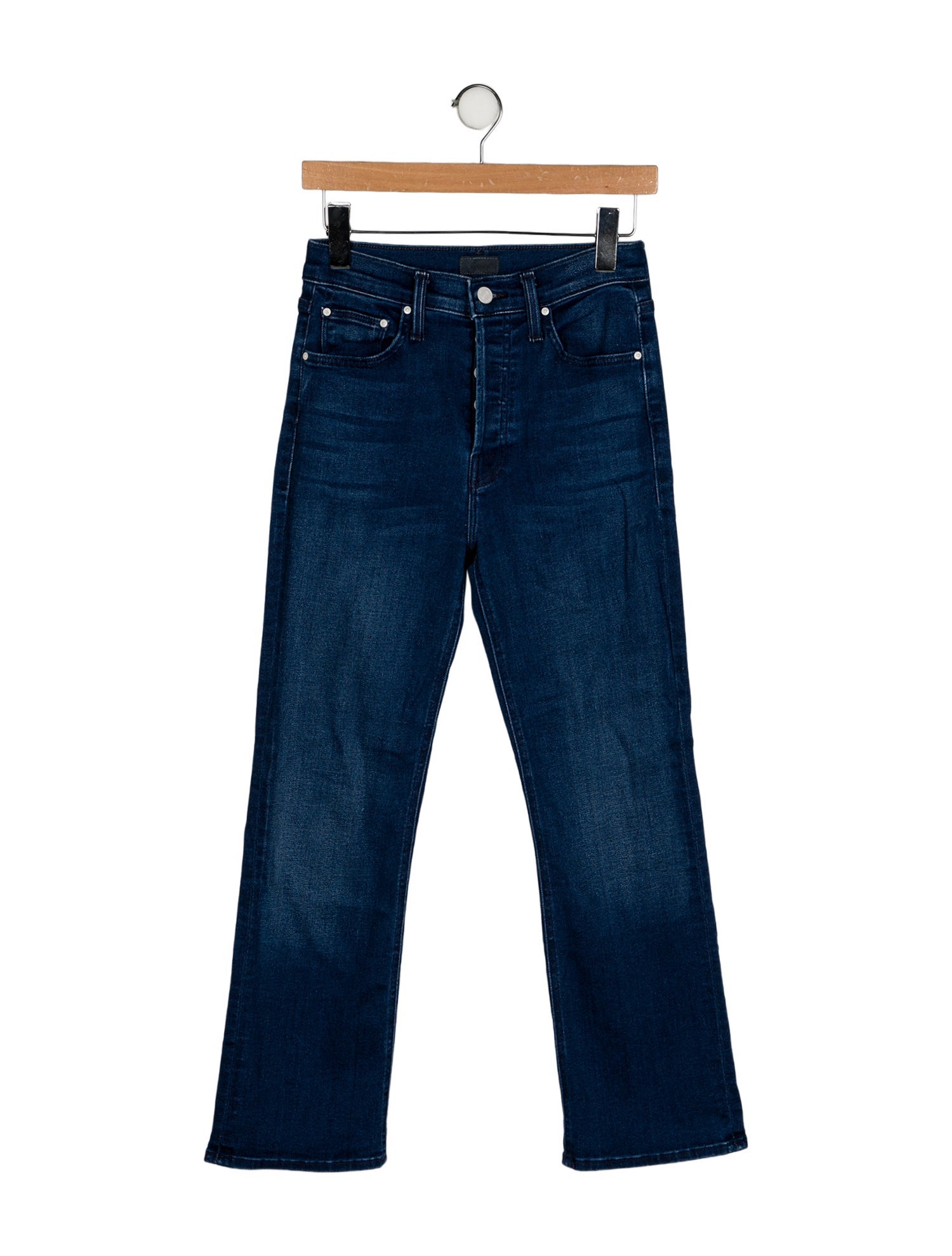 Mother Mid-Rise Straight Leg Jeans