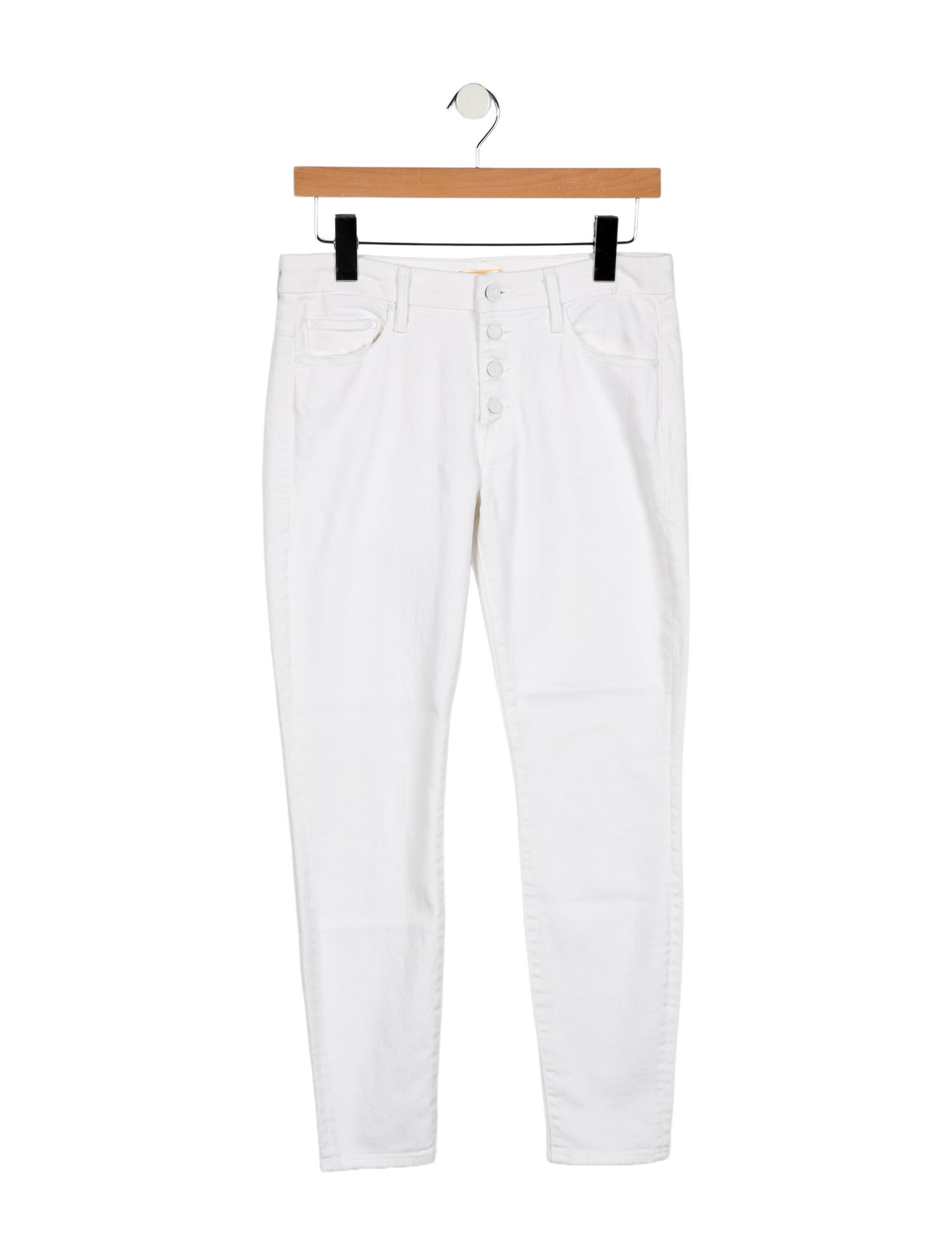 Mother Mid-Rise Skinny Leg Jeans