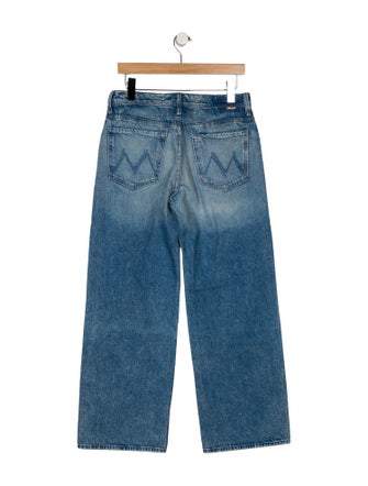 Mother Mid-Rise Wide Leg Jeans