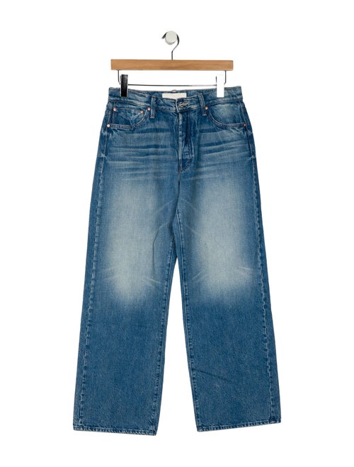 Mother Mid-Rise Wide Leg Jeans