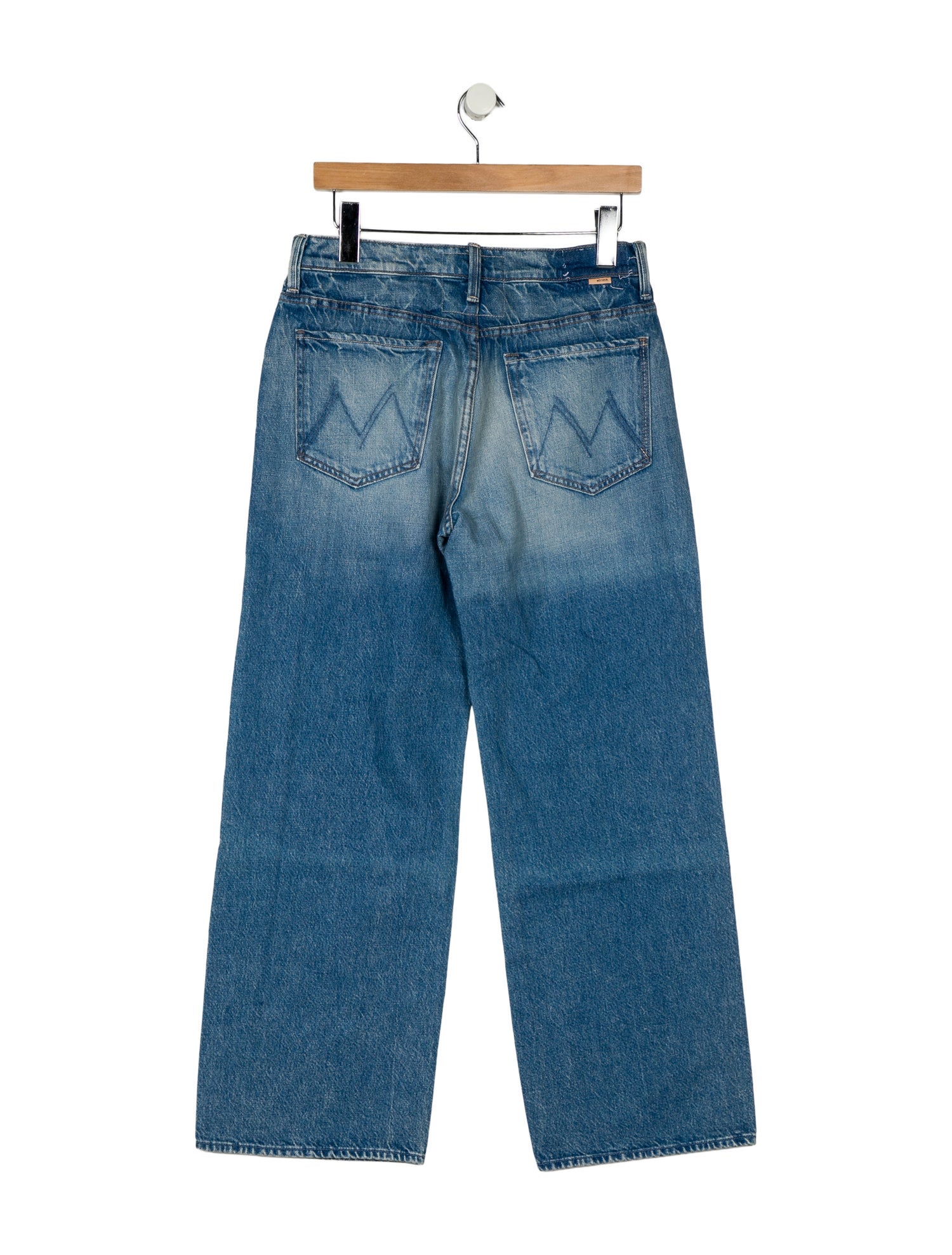 Mother Mid-Rise Wide Leg Jeans