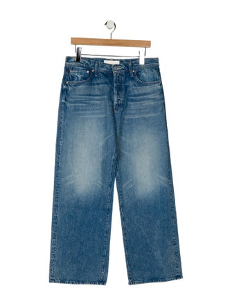 Mother Mid-Rise Wide Leg Jeans