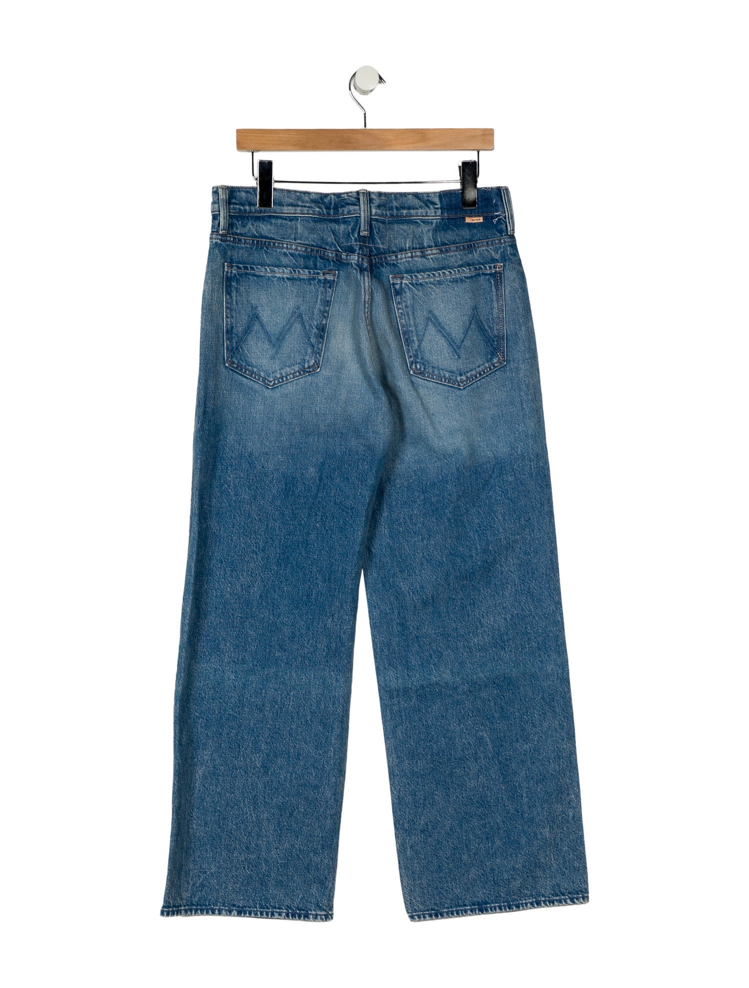 Mother Mid-Rise Wide Leg Jeans