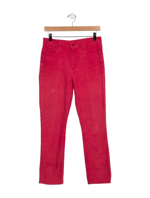 Mother Mid-Rise Straight Leg Jeans