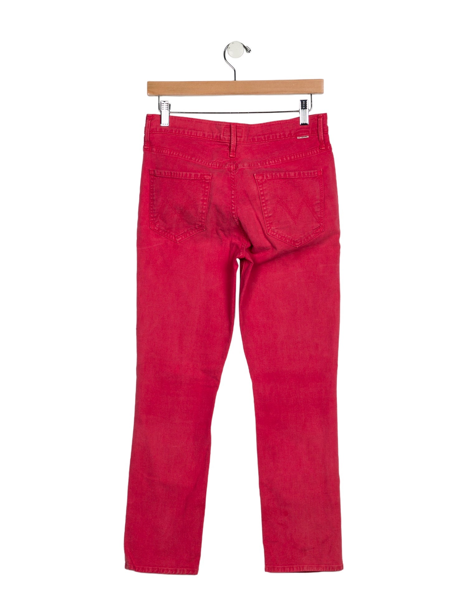 Mother Mid-Rise Straight Leg Jeans