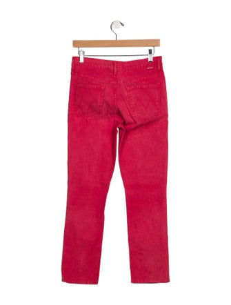 Mother Mid-Rise Straight Leg Jeans