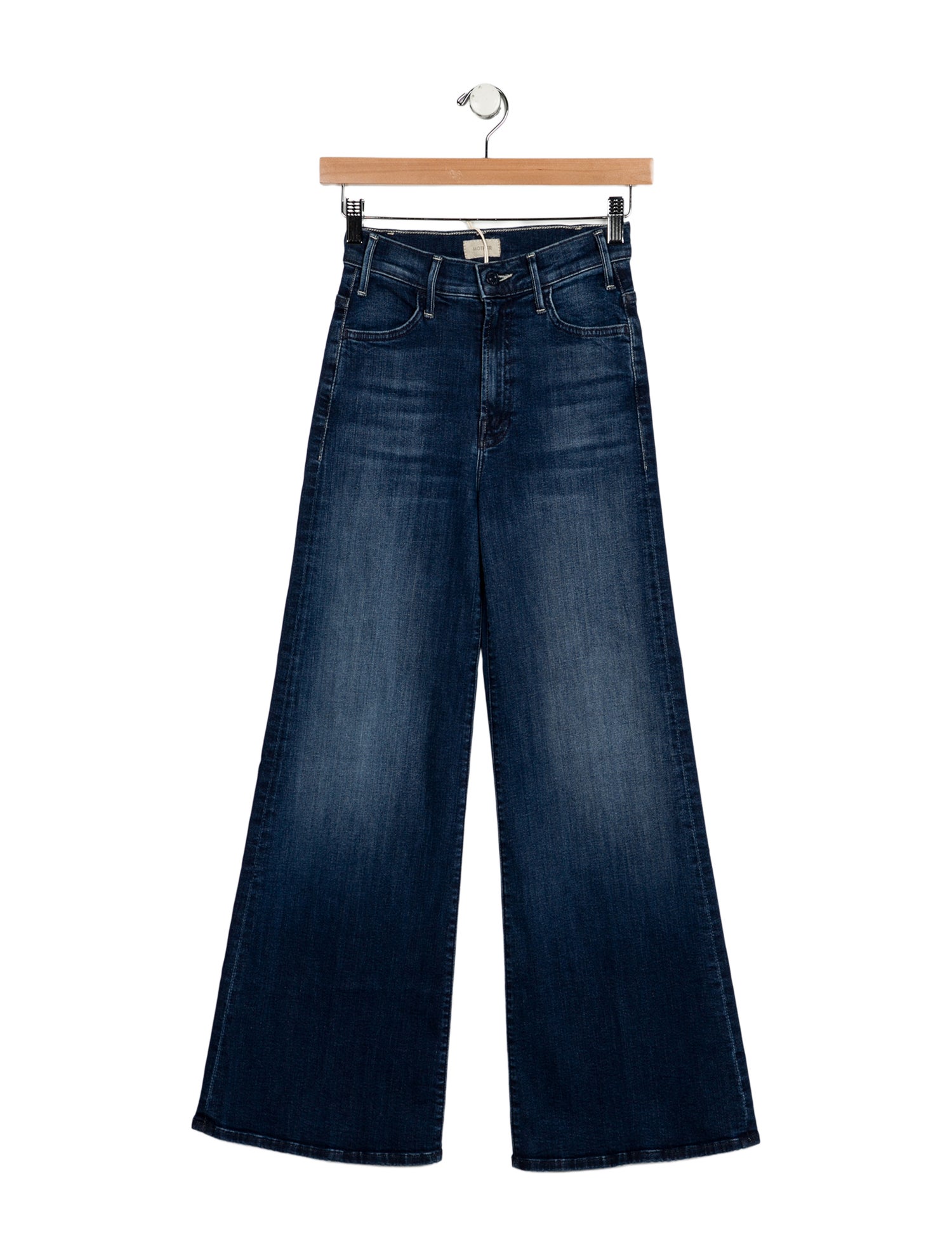 Mother Mid-Rise Wide Leg Jeans