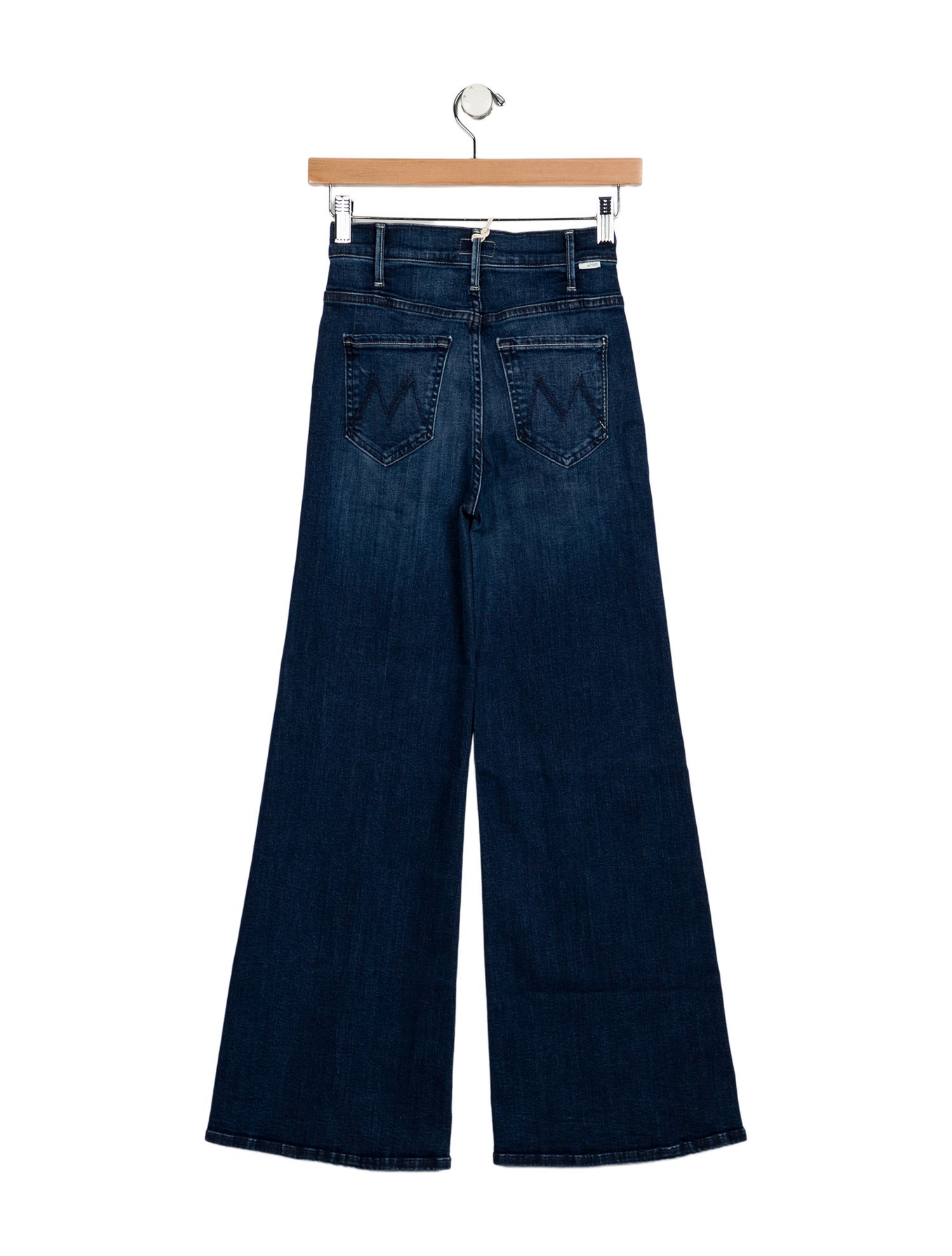 Mother Mid-Rise Wide Leg Jeans