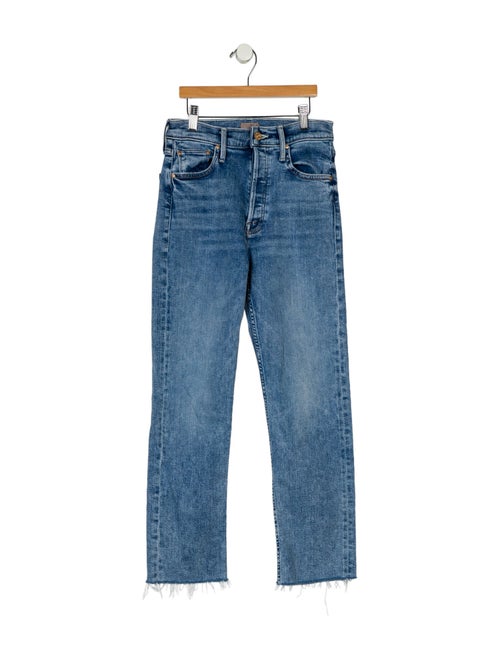 Mother Mid-Rise Straight Leg Jeans