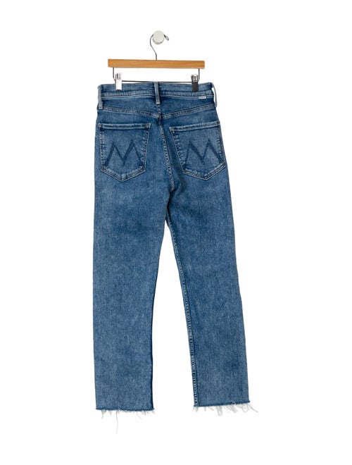 Mother Mid-Rise Straight Leg Jeans