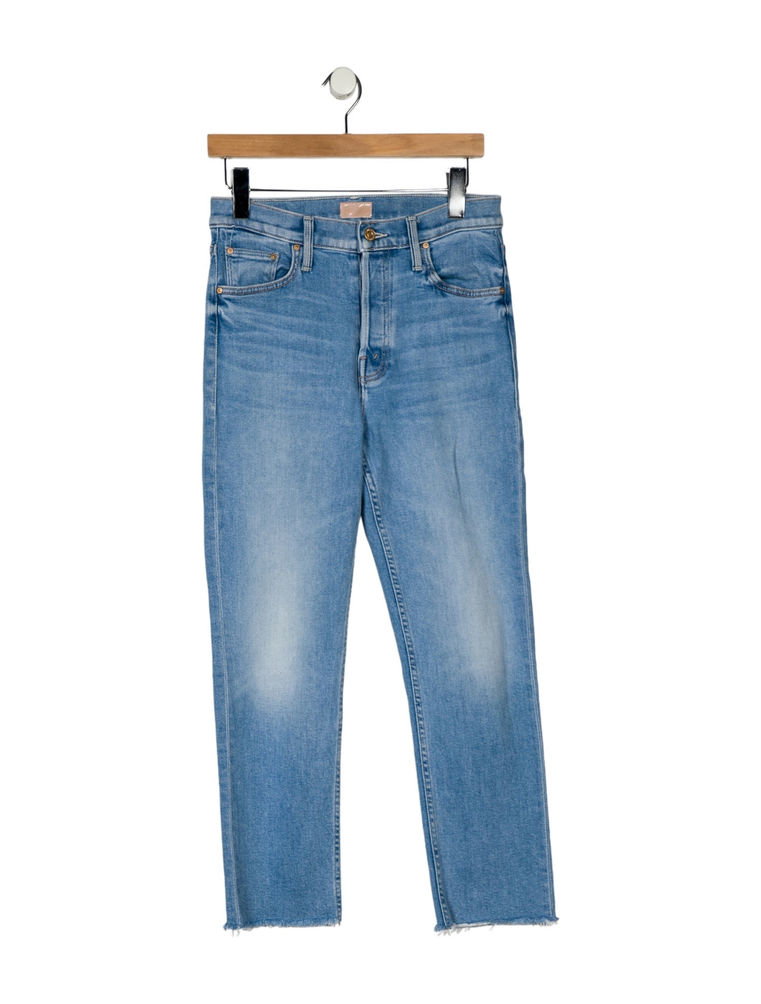 Mother High-Rise Straight Leg Jeans