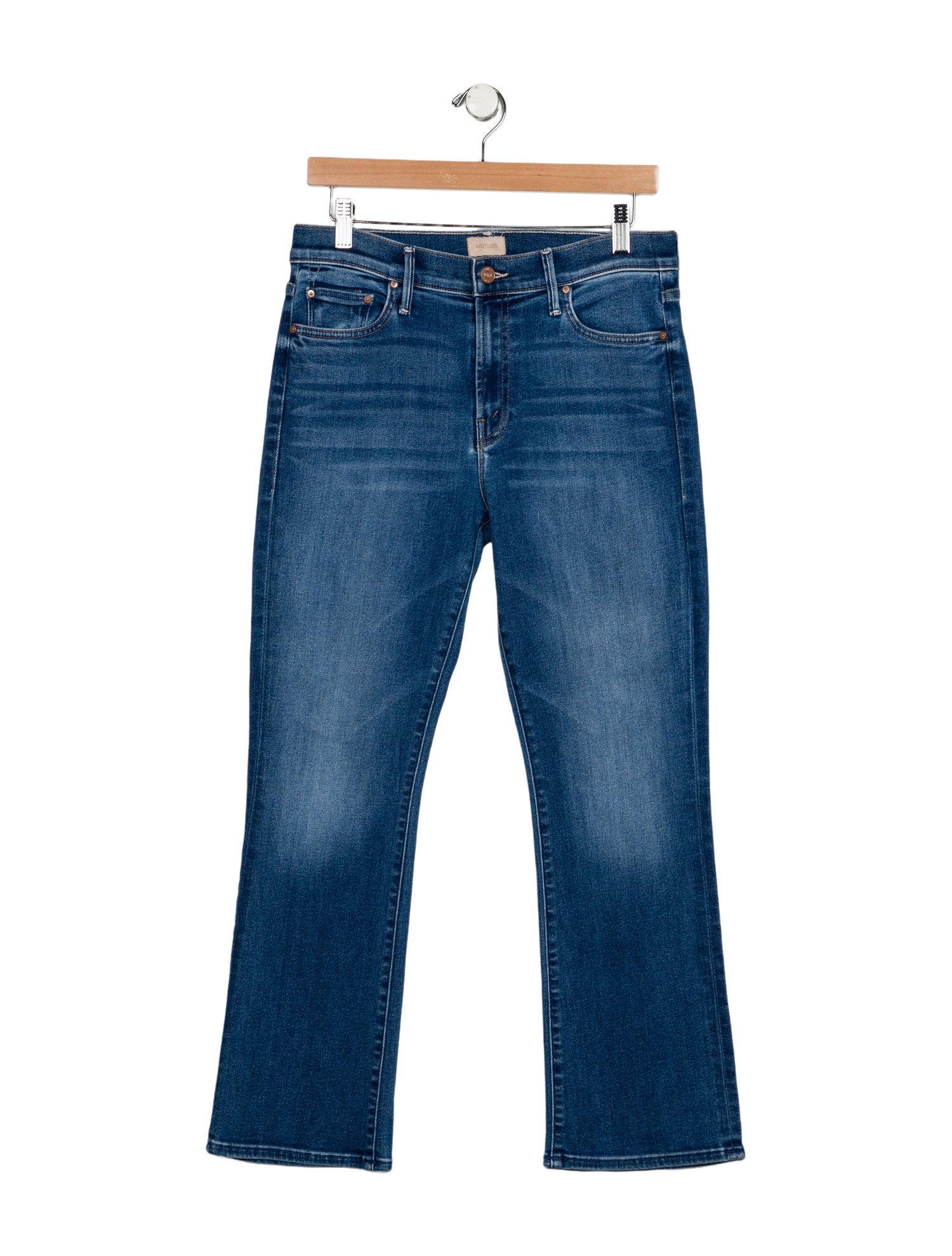 Mother Mid-Rise Straight Leg Jeans