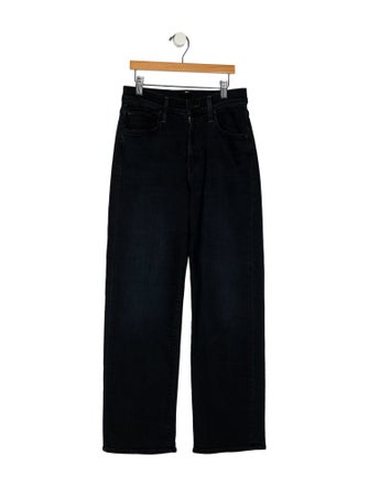 Mother Mid-Rise Straight Leg Jeans