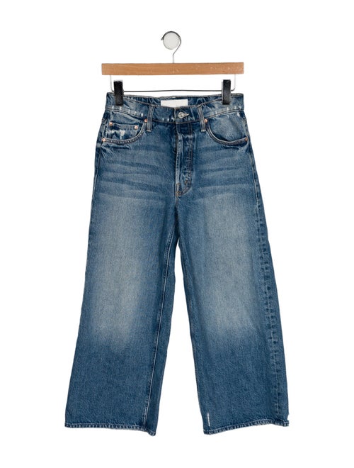 Mother Mid-Rise Wide Leg Jeans