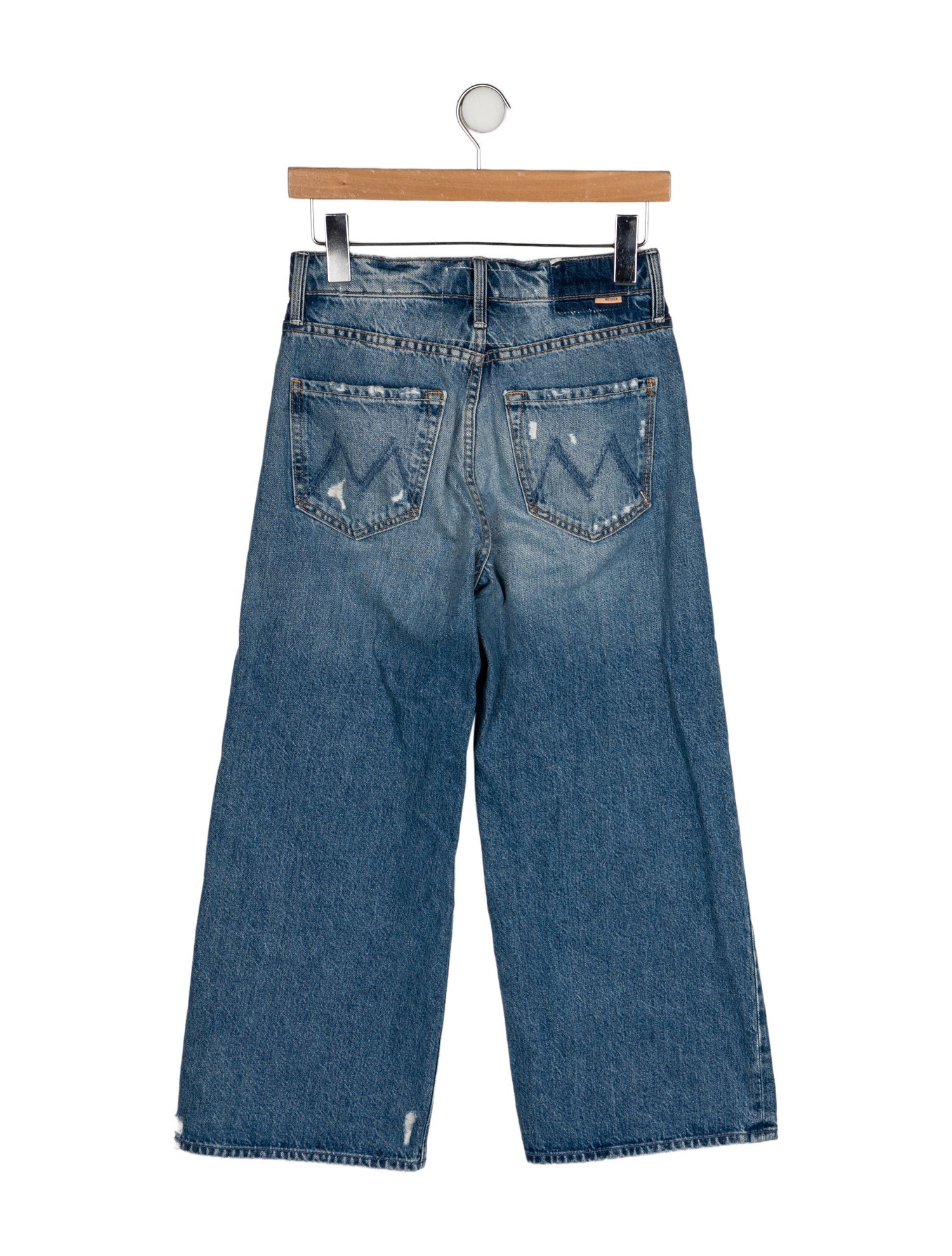 Mother Mid-Rise Wide Leg Jeans