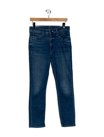 Mother Mid-Rise Straight Leg Jeans