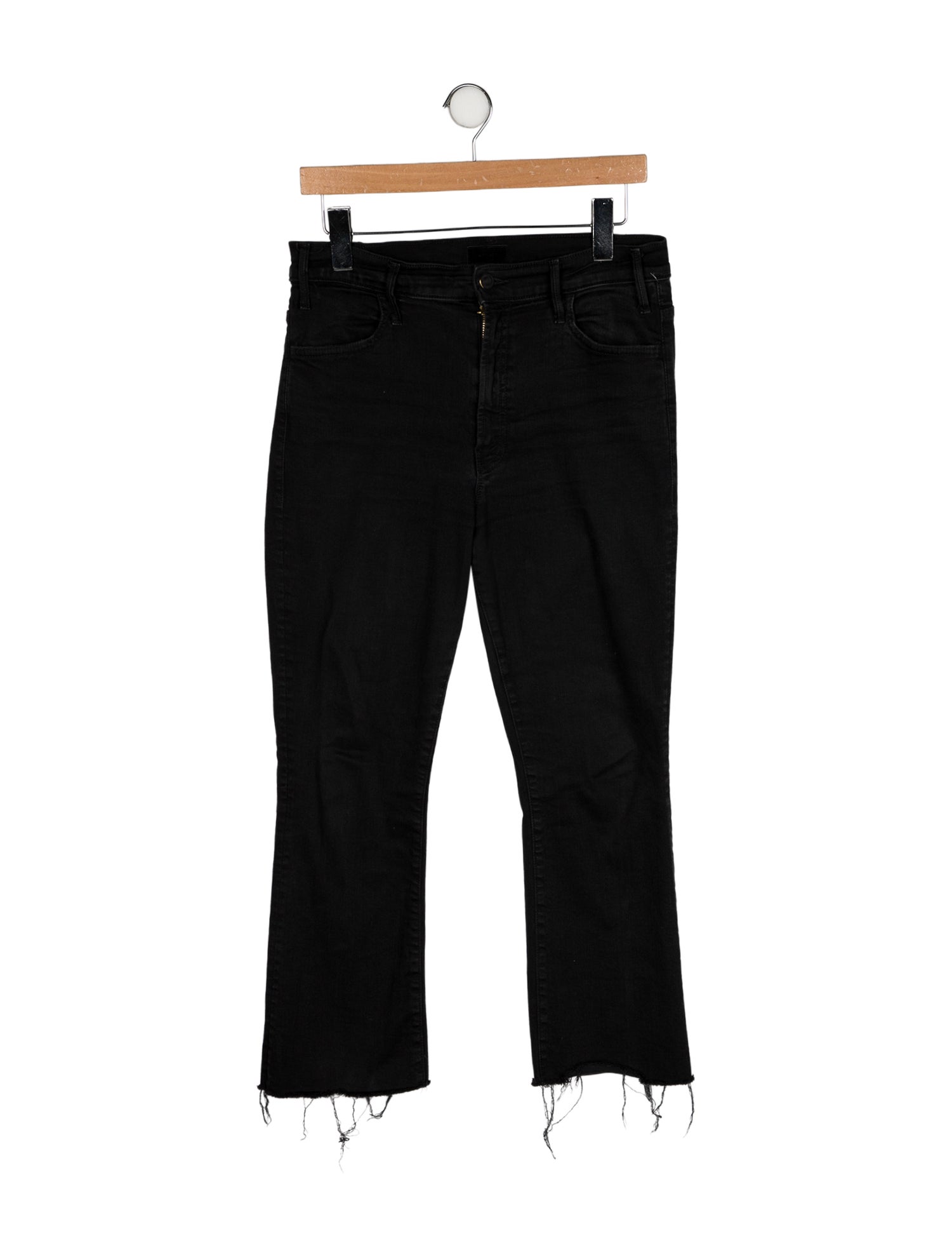 Mother Lil' Hustler Ankle Fray Straight Leg Jeans