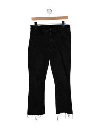 Mother Lil' Hustler Ankle Fray Straight Leg Jeans