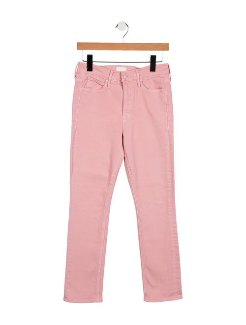 Mother Mid-Rise Straight Leg Jeans