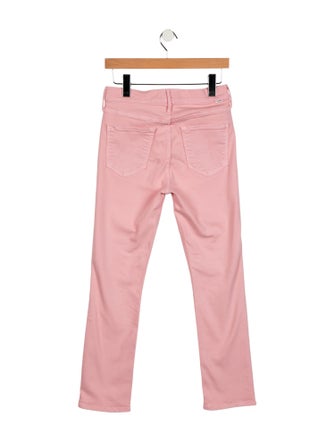 Mother Mid-Rise Straight Leg Jeans