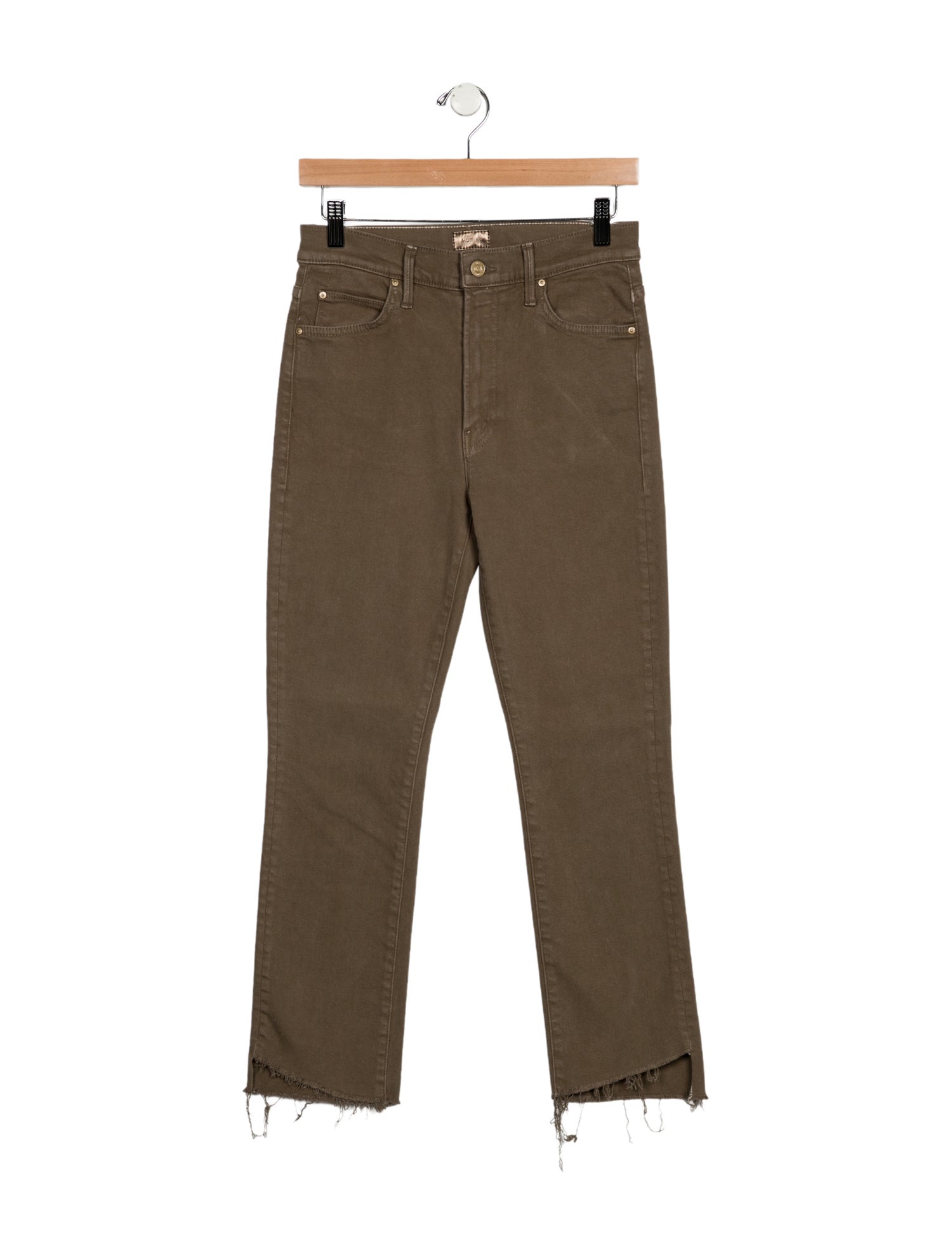Mother Mid-Rise Straight Leg Jeans