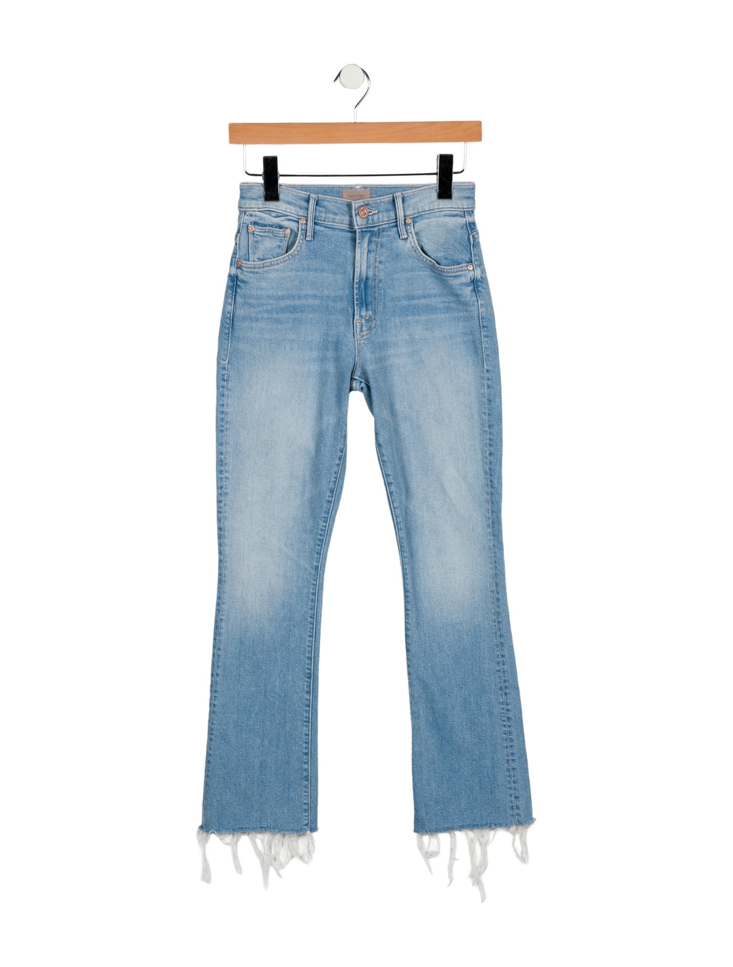 Mother Mid-Rise Straight Leg Jeans