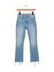 Mother Mid-Rise Straight Leg Jeans