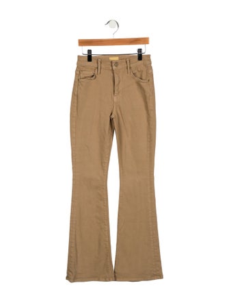 Mother Mid-Rise Wide Leg Jeans