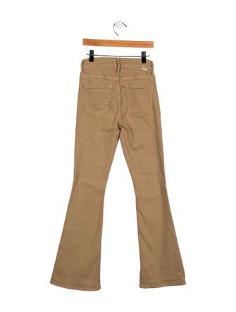 Mother Mid-Rise Wide Leg Jeans