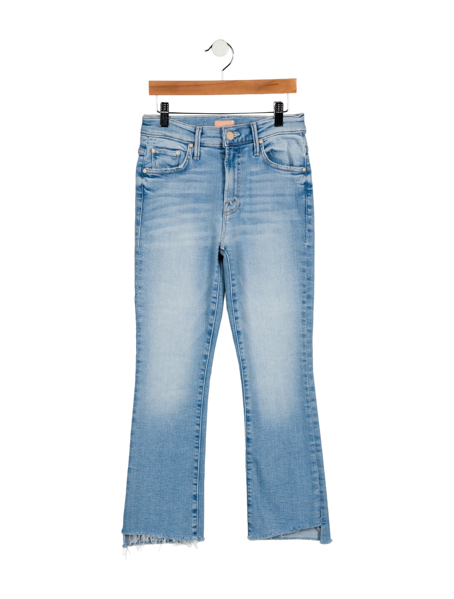 Mother Mid-Rise Straight Leg Jeans
