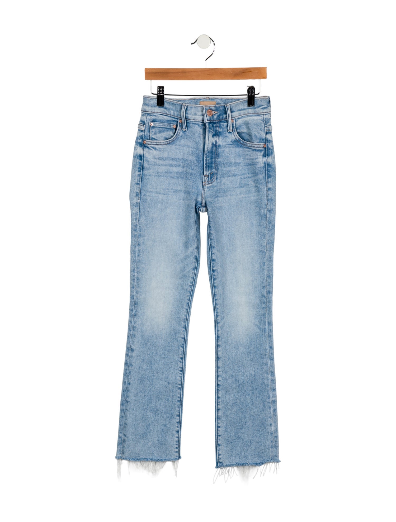Mother Mid-Rise Straight Leg Jeans